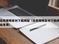 江山自救视频素材下载网站（自救视频素材下载网站免费）